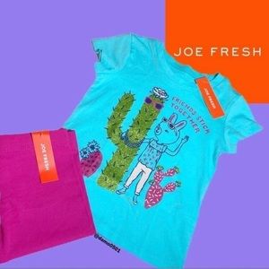NWT Joe Fresh Toddler 2 Piece Tee & Legging Set